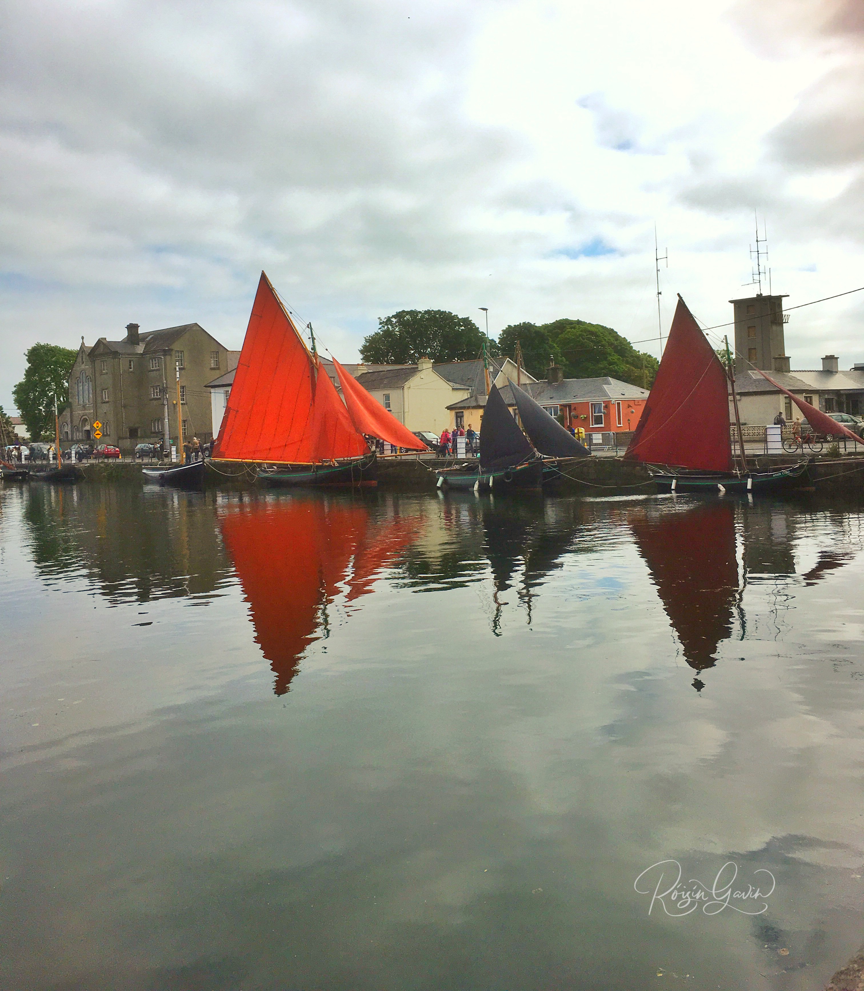 Galway hooker boats the Claddagh print