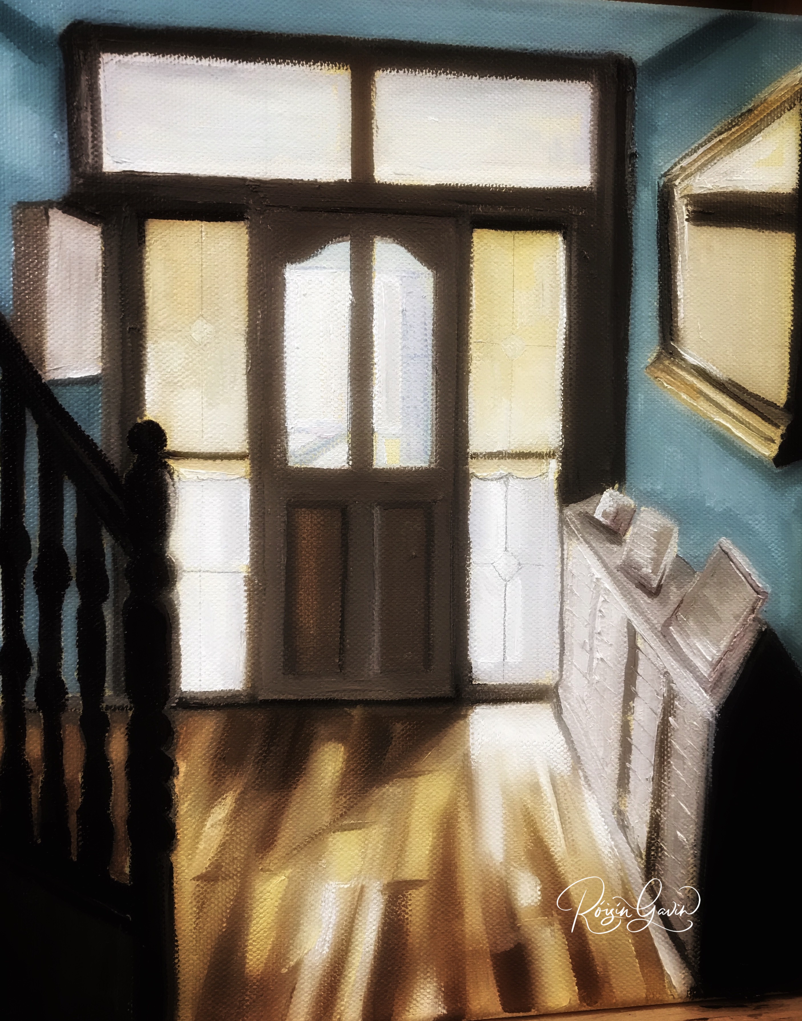 Hallway oilpainting print