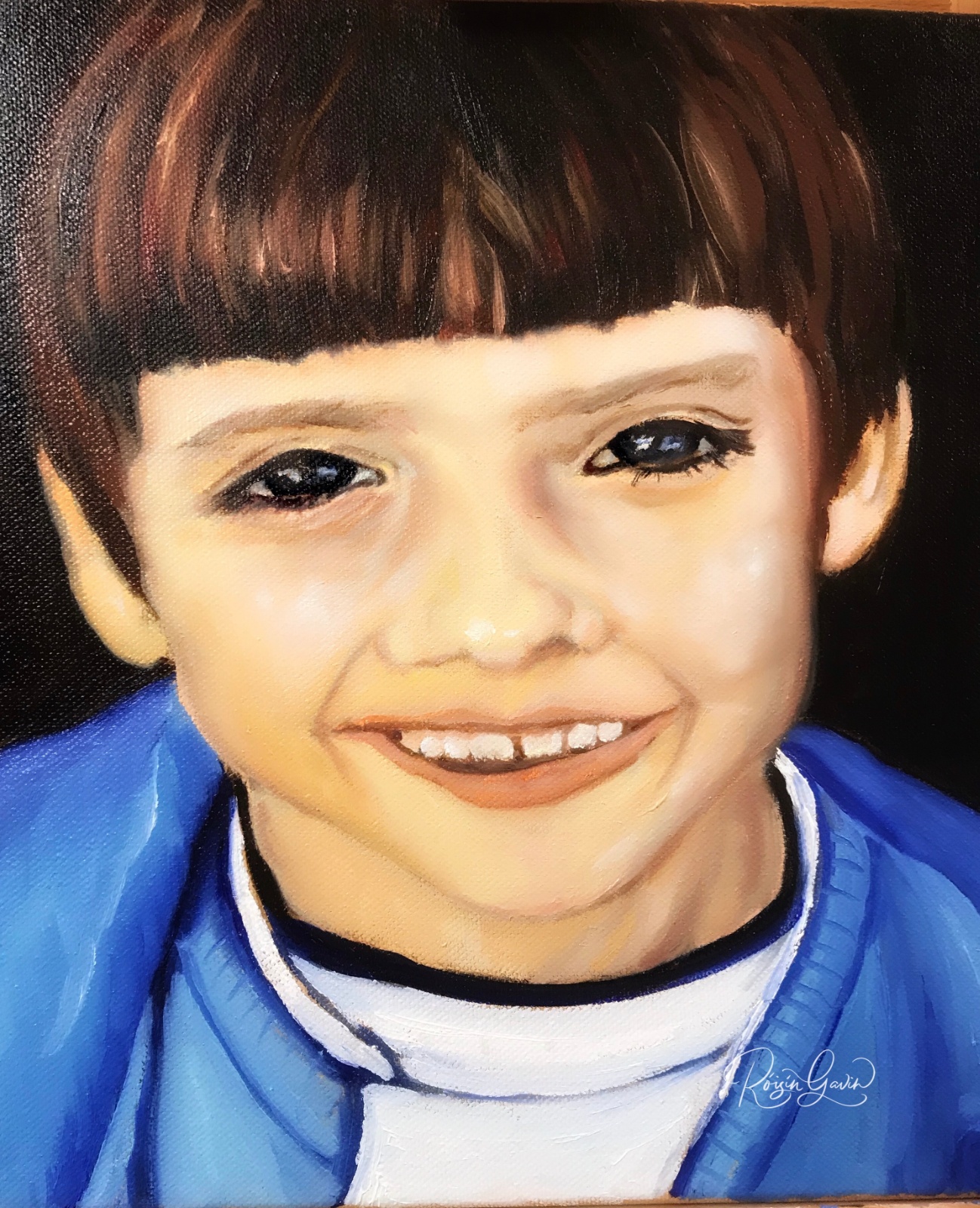 Portrait Róisín oilpainting