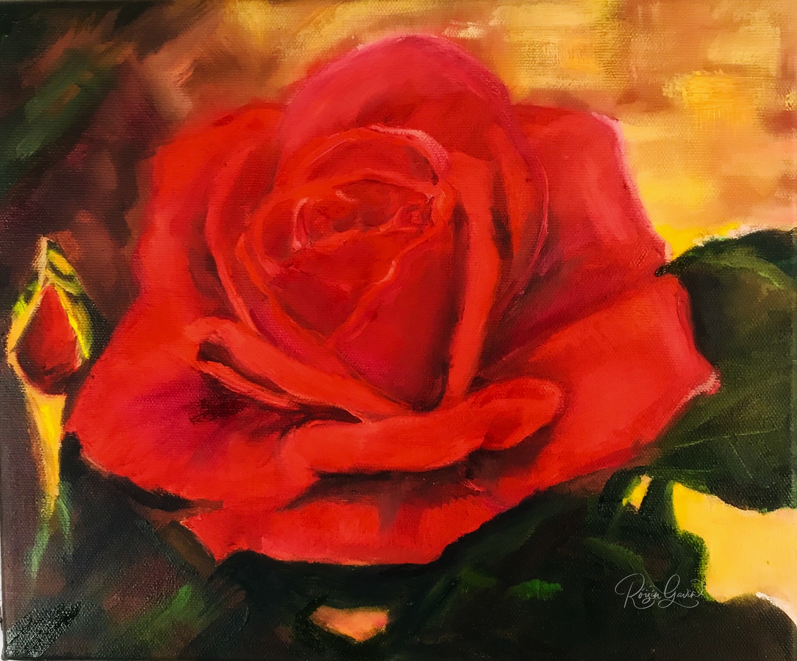 Mortal woman oilpainting