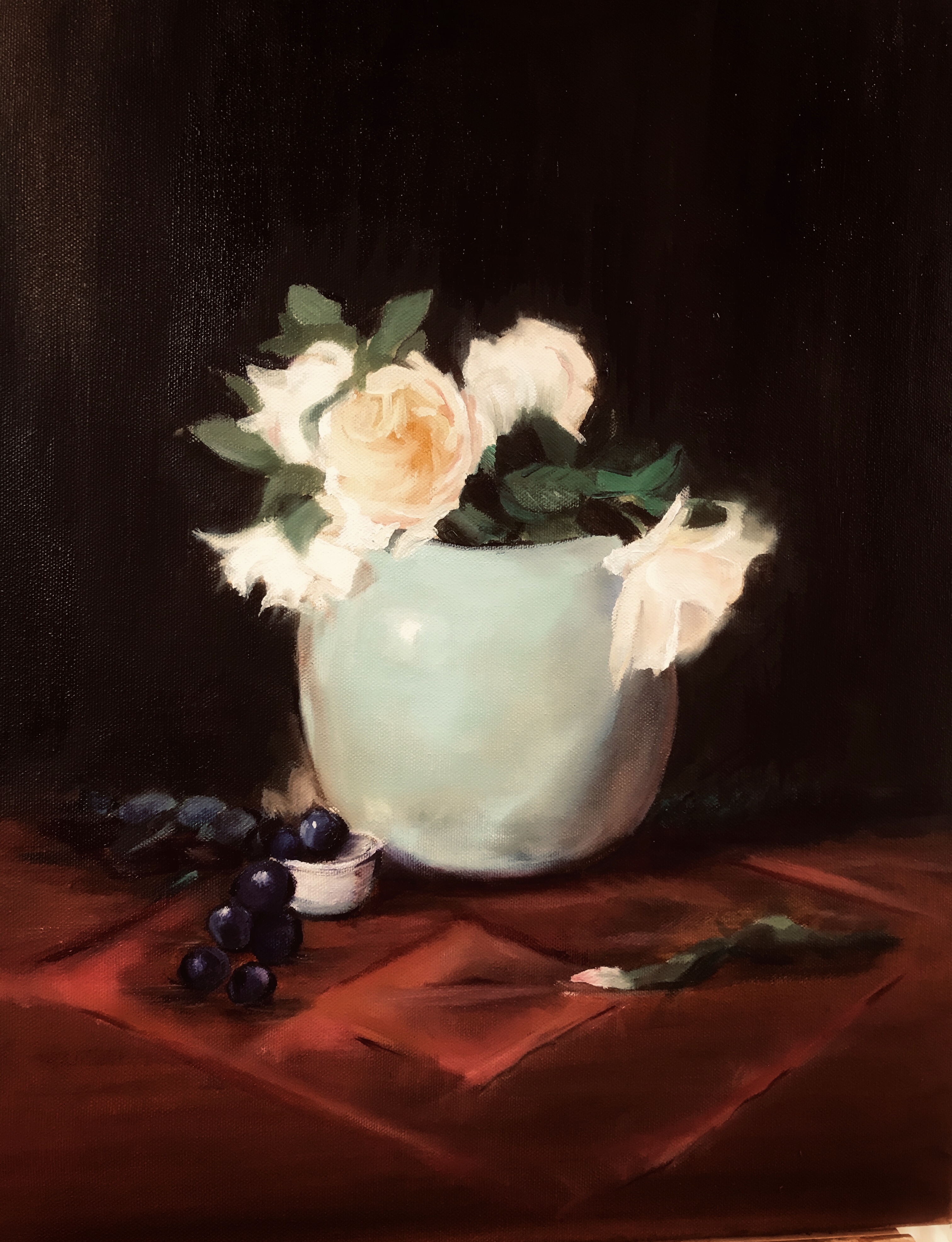 Still Life oilpainting after Elizabeth Robbins